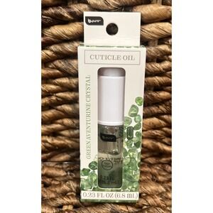 B Pure Green Aventurine Crystal Cuticle Oil Nails Vitamin E .23 Fl Oz New In Box